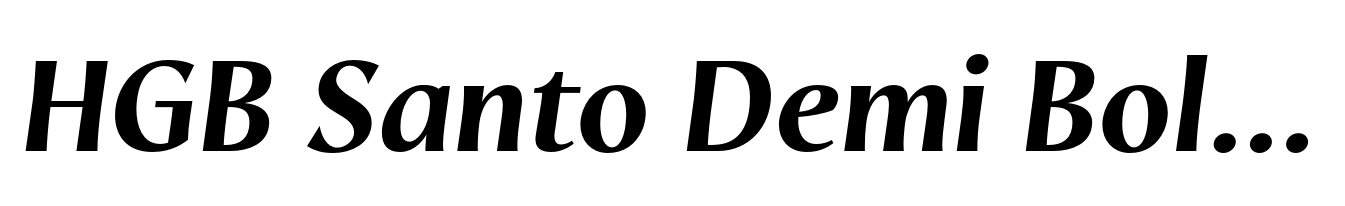 HGB Santo Demi Bold Italic